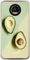 Motorola Moto Z Force Hoesje Transparant TPU Case - Avocado Aficionado #ffffff