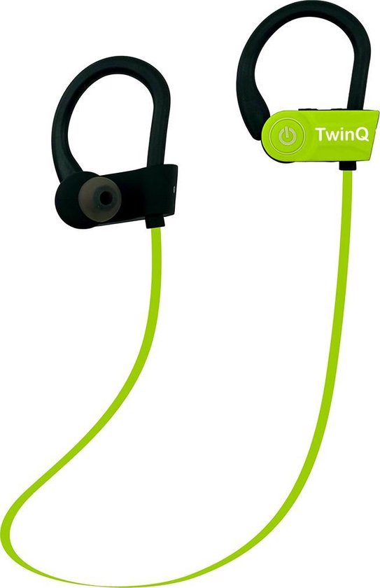TwinQ Draadloze In-ear Bluetooth Sport Oordopjes - Voor hardlopen of  fitness - Groen | bol