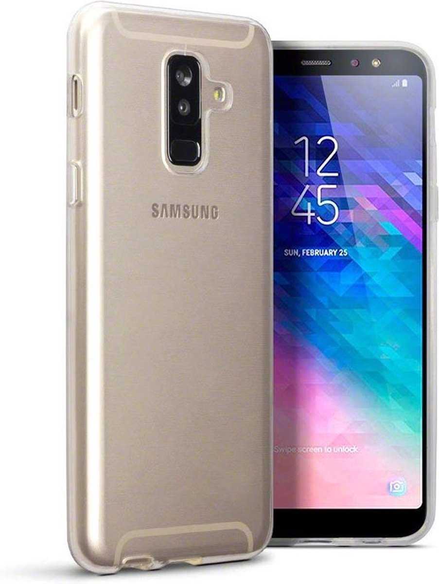 Samsung Galaxy A6+ 2018 Backcase hoesje - CaseBoutique - Effen Transparant - TPU (Zacht)