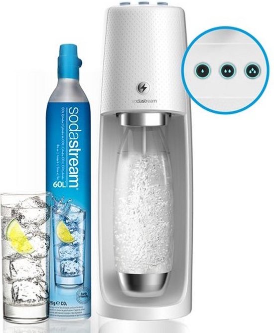 SodaStream Spirit One Touch Bruiswatertoestel - Elektrisch- Wit