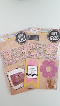 Geschenkverpakking Set van 2 Roze