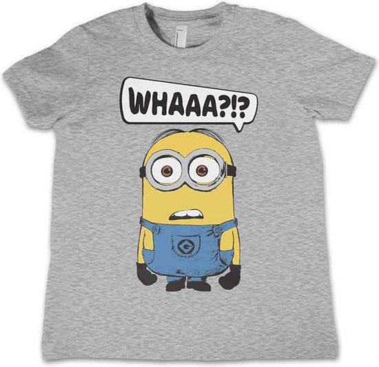 Minions Licenza Ufficiale Whaaa?!? Donna Maglietta (Blu), L