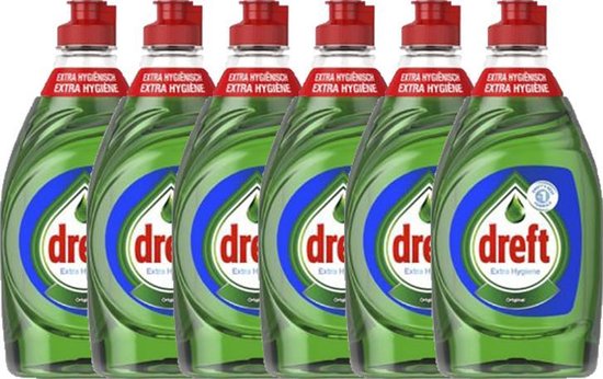 Dreft - Extra Hygiene Afwasmiddel Original - 6 x 383 ml