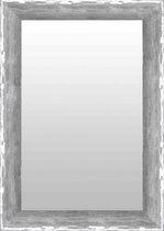 Chique Spiegel Hoogglans Zilver 68x88 cm – Alia – Grote Spiegels – Unieke spiegel met zilveren lijst – Lange Design Spiegel – Perfecthomeshop