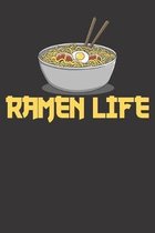 Notebook: Ramen College Ruled 6x9 120 Pages