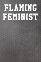 Flaming Feminist: Guitar Tab Notebook 6''x9'' 120 Pages