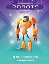 Robots For Toddler Coloring Book