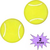Fako Bijoux® - Tennisdemper - Tennisbal - Geel - 2 Stuks