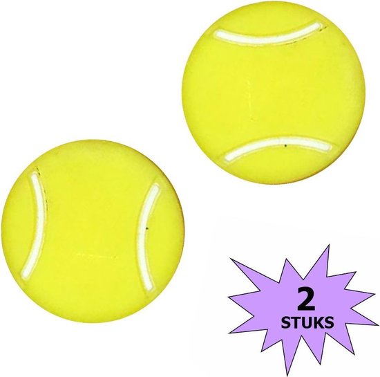 Fako Bijoux® - Tennisdemper - Tennis Demper - Tennisbal - Geel - 2 Stuks