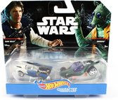 Star Wars Han Solo VS. Greedo – Hot Wheels 1:64 Modelauto - Schaalmodel - Miniatuurauto - Model auto