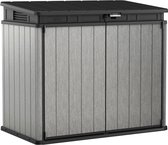 Bol.com Keter Elite Store Opbergkast Buiten - Grijs - 1150 liter aanbieding
