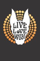 Dog Paw Woof Notebook Journal: Dog Paw Woof Notebook Journal Gift Dot Grid 6 x 9 120 Pages