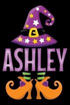 Ashley: Halloween Notebook (Journal, Diary) for girls named Ashley - 120 lined pages to write in