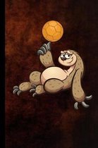 Sloth Handball: Ball Game Gift For Players and Coaches (6''x9'') Lined Notebook To Write In