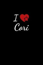 I love Cori: Notebook / Journal / Diary - 6 x 9 inches (15,24 x 22,86 cm), 150 pages. For everyone who's in love with Cori.