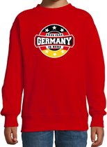 Have fear Germany is here / Duitsland supporter sweater rood voor kids 5-6 jaar (110/116)