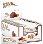 Nupo One Meal maaltijdrepen (24 stuks) - Toffee Crunch - Dieet repen met alle essentiële voedingsstoffen