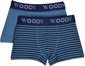 Woody boxer jongens - streep - duopack - 202-1-CLD-Z/032 - maat 164