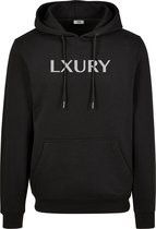 LXURY Hoodie Zwart Maat XL - Trui - Sweater - Sportkleding - Sport Trui -  Katoen - Polyester - Casual