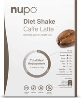 Nupo - Maaltijdshake - Caffè Latte - 12 Porties - Caloriearm - Snel en gemakkelijk bereid