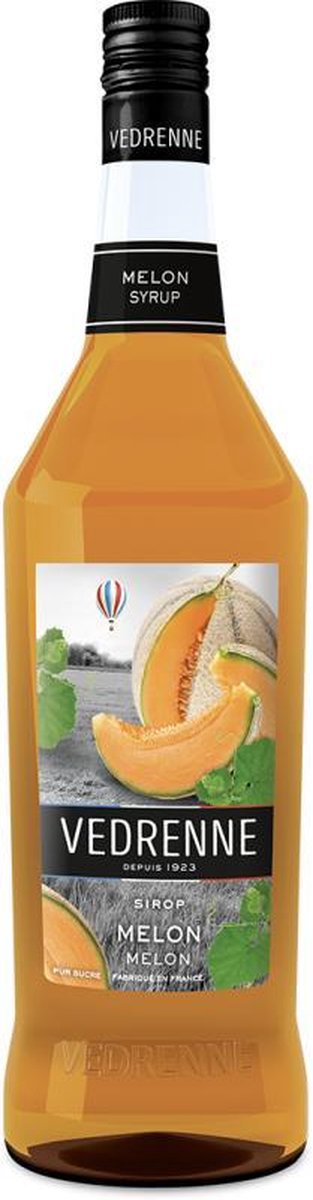 Vedrenne Meloen limonadesiroop - ranja - siroop zonder kleurstoffen - ook zeer geschikt voor Sodastream / sodamaker