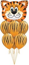 Ballonnen Set XL - Folieballon 50cm - 6 stuks - Tijger