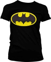 DC Comics Batman Dames Tshirt -S- Signal Logo Zwart