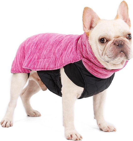 Nordic Style - Lange nek sweater - omkeerbaar - MEDIUM - ROZE
