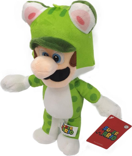 Nintendo Super Mario - Peluche Luigi Cat - 30 cm