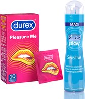 Durex Pleasure Me Condooms & Durex Sensitive Glijmiddel 100 ml