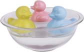 The Good Duck LATEX VRIJ ! veiligste badeendje voor babies! BABY SAFE TEETHER & BATH TOY van Celebriducks MADE IN THE USA  kleur ROZE