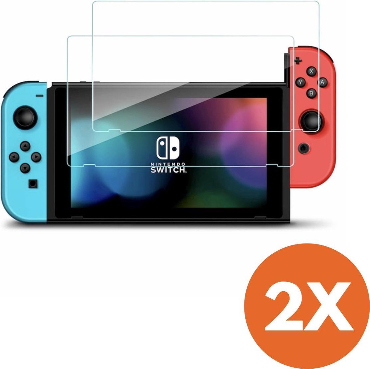 Screen Protector Tempered Glass (9H Gehard Glas) - Nintendo Switch - 2 stuks - Shackways