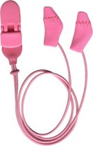 Ear Gear - Mini - Roze - met koord - hoortoestellen - tegen vocht en wind