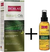 Bioblas Herstel Shampoo (Droog/Beschadigd Haar) + Bioblas Arganolie