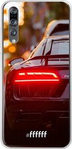 Huawei P20 Pro Hoesje Transparant TPU Case - Audi R8 Back #ffffff