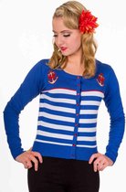 Dancing Days Cardigan -L- PRIVATE PARTY Blauw/Wit