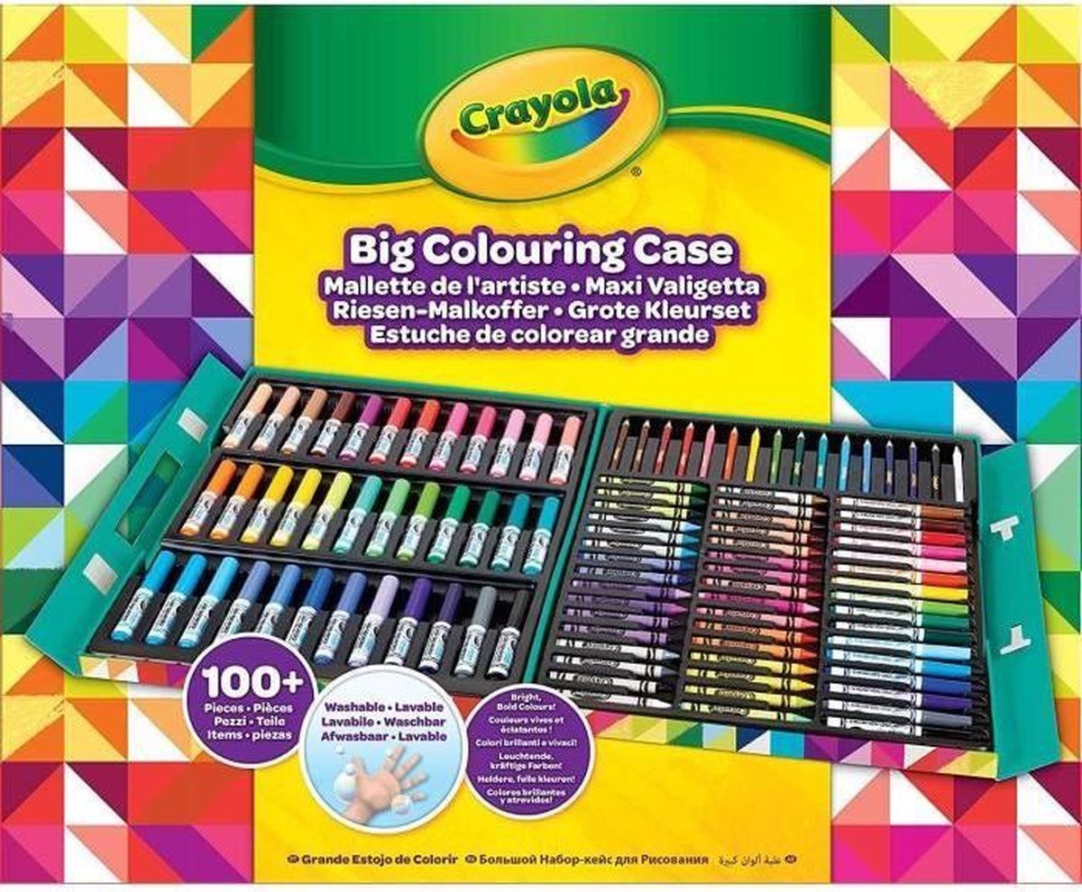 Crayola - Kunstenaarskoffer - 100 kleurplaten - Activiteiten |