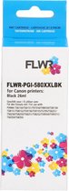 FLWR - Cartouche d'encre / PGI-580XXL Noir - Convient pour Canon