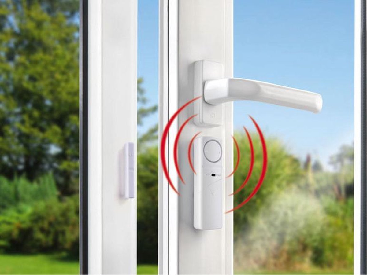 Deuralarm, Draadloze Deur En Raam Contact Alarm Sensor 120db 4 Mode Alarm Anti Diefstal Kinderveiligheid Home Store 2 Pack