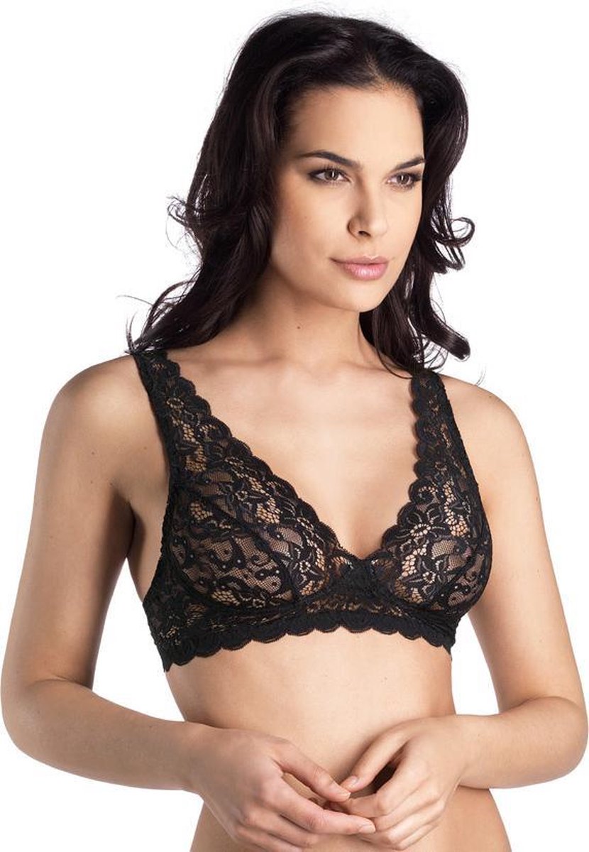 Hanro - Bralette - Moments - Zwart - EU 75A / FR 90A