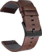 Shop4 - Samsung Galaxy Watch 46mm Bandje - Kunstleer Bruin