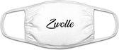 Zwolle mondkapje | gezichtsmasker | bescherming | bedrukt | logo | Wit mondmasker van katoen, uitwasbaar & herbruikbaar. Geschikt voor OV