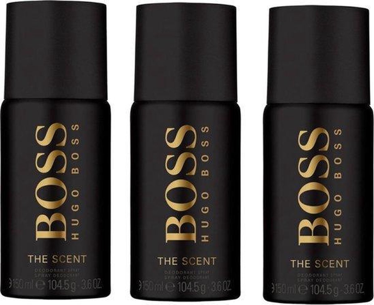Boss The Scent Deospray 150 ml x 3 stuks = 450 ml Bundelvoordeel