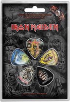 Iron Maiden Plectrum The Faces Of Eddie Set van 5 Multicolours
