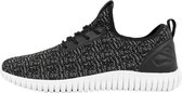 Urban Classics Sneakers -38 Shoes- Knitted Light Runner Zwart/Grijs