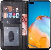 huawei p40 pro hoesje bookcase zwart - Huawei p40 pro hoesje bookcase zwart wallet case portemonnee book case hoes