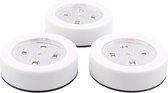 Druklamp set 3-delig wit | led verlichting