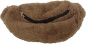 Fanny Pack Fluffy Festival Tas - Heuptas - Hip Pack / Waist Bag - 30x12 cm - Lichtbruin