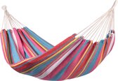 Hangmat Eénpersoons 'Salvora' Single - Roze - 320 CM - 130 KG - Opbergtas incl. - 123 Hammock