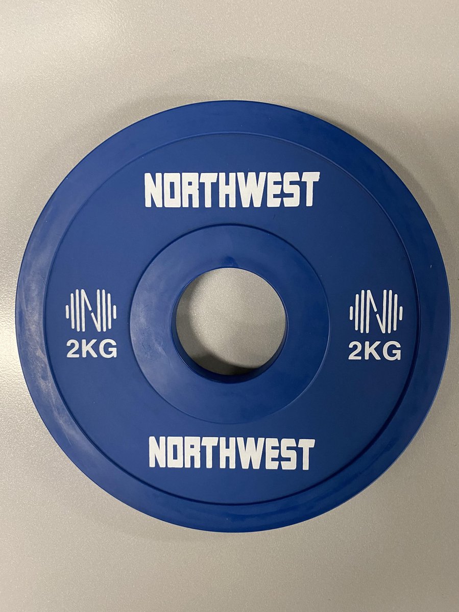 Northwest Fractional Halterschijf | Change Plate Set | Crossfit - Gewichtheffen | 2 x 2 KG | Blauw